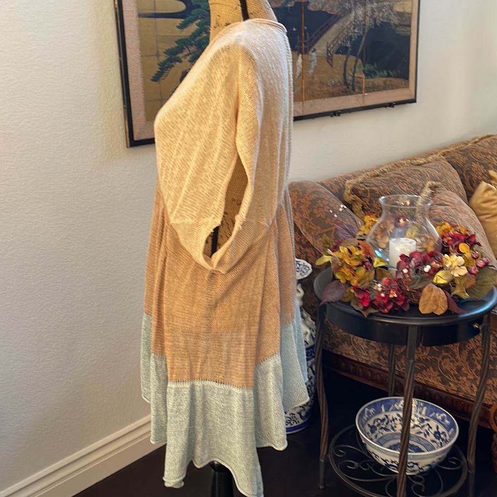 Free People “Storm Clouds” knit weave pullover top - Picture 5 of 13